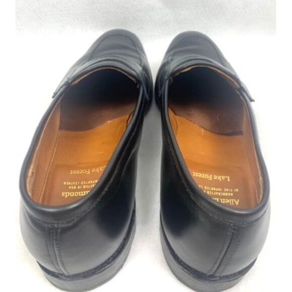 Allen Edmonds Men's Lake Forest Black Leather Penny Loafers Dress Shoes Size 11 - Picture 9 of 10